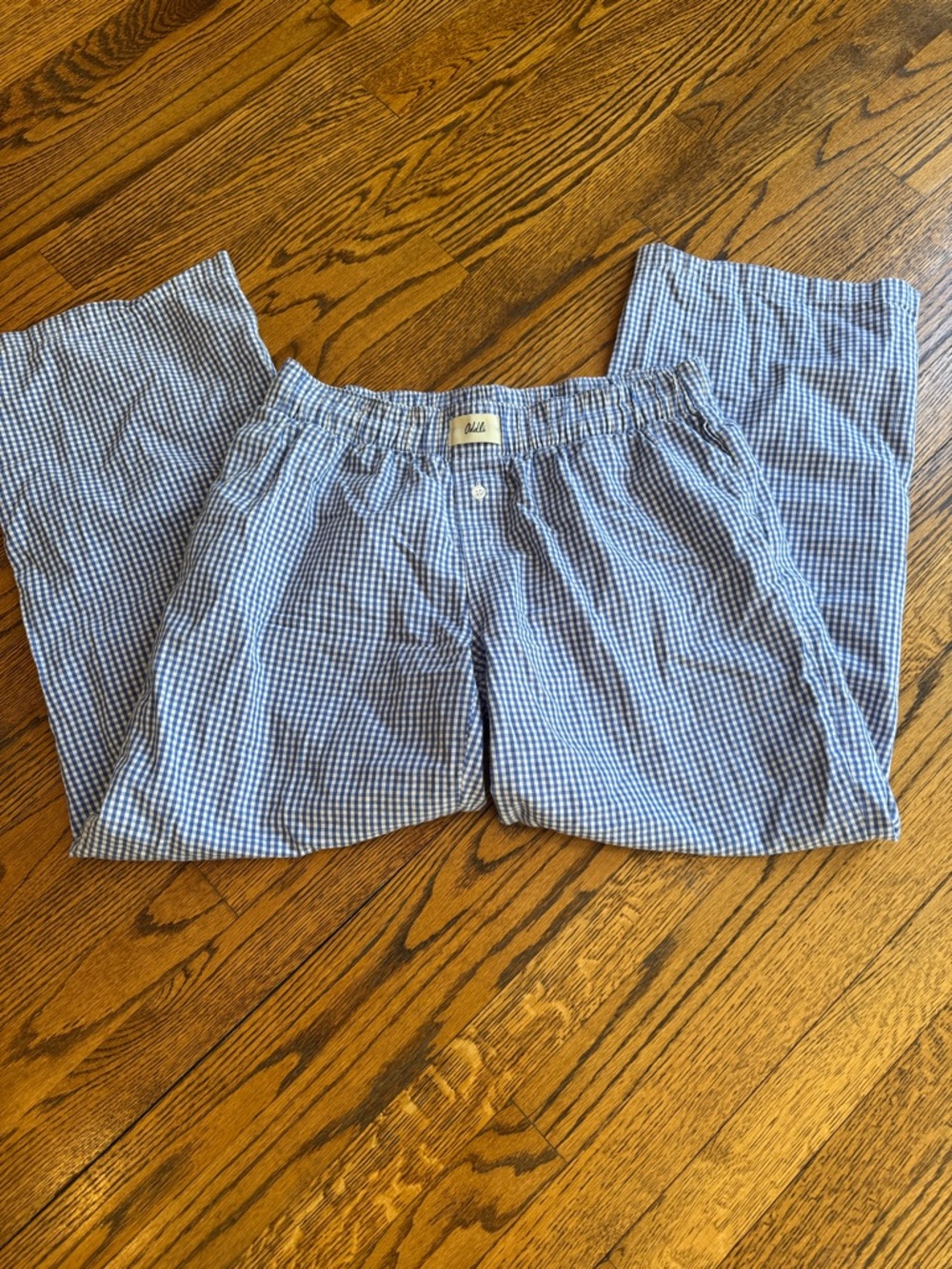 Oddli Blue Gingham Boxer Pajama Pants